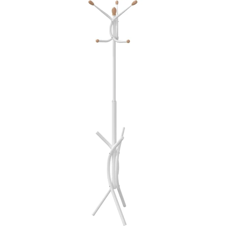 vidaXL Garderobenständer Weiß 176 cm Pulverbeschichtetes Eisen 377084 – Bild 5