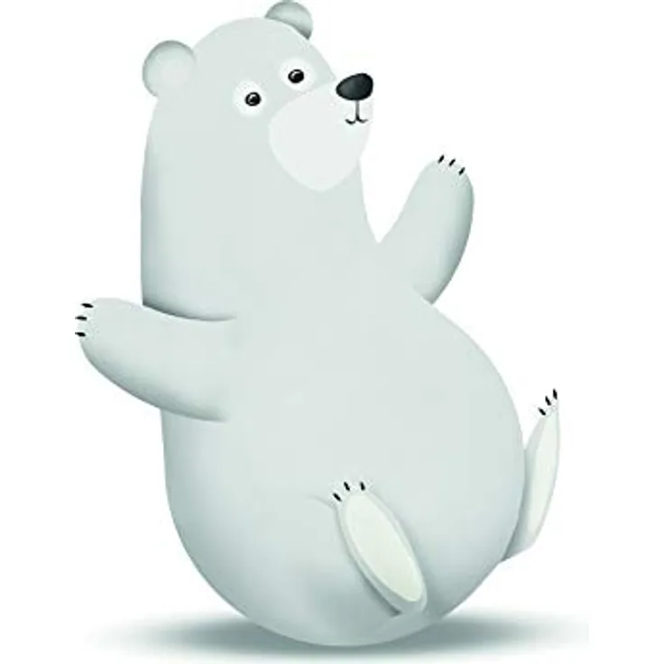 Komar Wandbild | Cute Animal Polar Bear | Hochwertiger Kunstdruck, 40 x 50 cm, seidenmatte Oberfläche, fotorealistische Bildqualität, ohne Rahmen