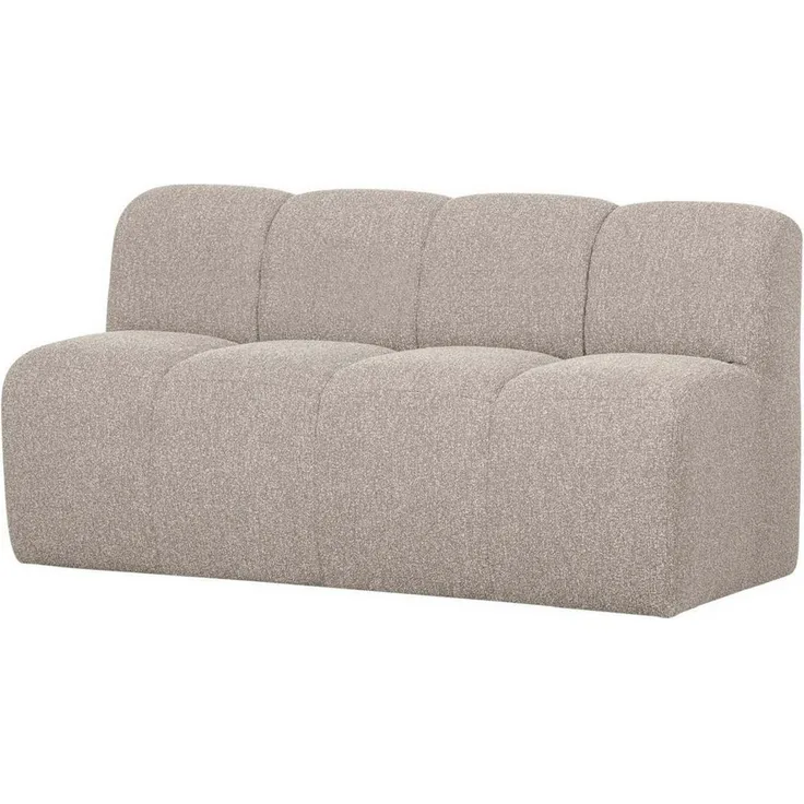 WOOOD Bank Mojo mit Rückenlehne Boucle 160 cm, Beige