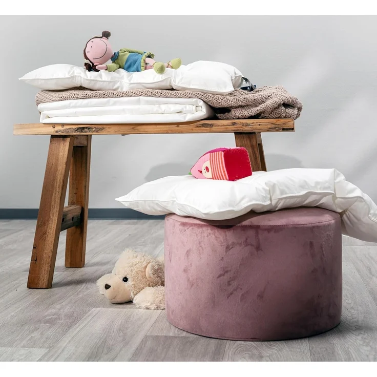 Ganzjahresbett CENTA-STAR JUNIOR BL 100x135 cm weiß Bettdecke Vierjahreszeitenbett – Bild 2