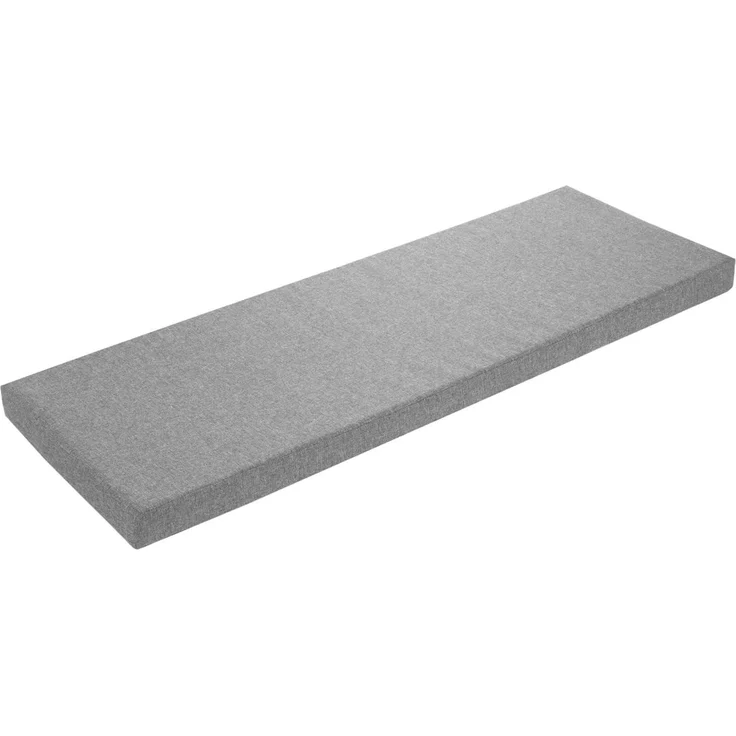 sleepling Bankauflage hellgrau 140x50 cm, Bankkissen, Sitzkissen für Fensterbank, Bezug waschbar, Unterseite Antirutsch, Made in EU – Bild 1