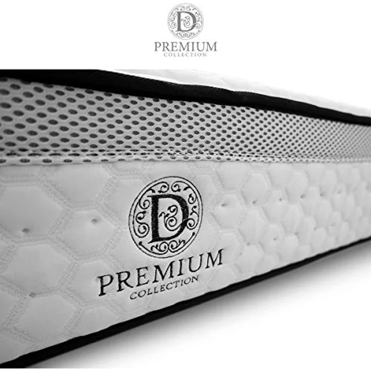 Duérmete Online Premium Viskoelastische Matratze Baros | Höhe 24 cm | Tencel Gewebe | Sanitized Behandlung, Schaumstoff, Weiß, 150x180 – Bild 7