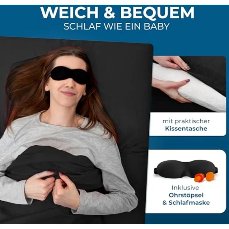 Styngard Schlafsackinlett Hüttenschlafsack Baumwolle Ultraleicht [350g] - kleines Packmaß, 100% Baumwolle, Warm und Leicht – Bild 4