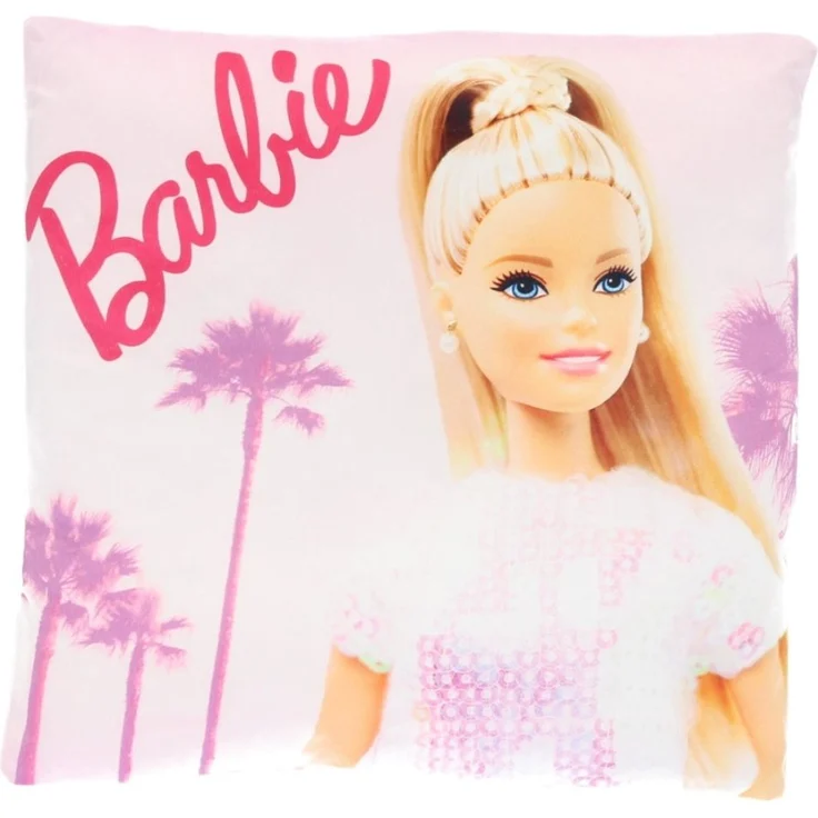 Barbie Kissen 1 Stück quadratisch 38 × 38 cm für Bett Sofa und Kinderzimmer – Bild 1