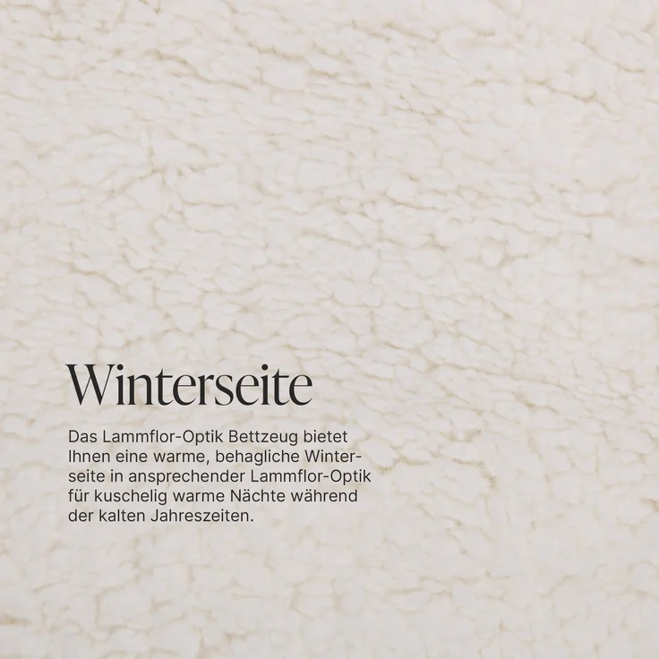 Wende Bettdecke 135x200cm Lammflor Optik - Steppbett Sherpa-Fleece und Mikrofaser Seite - warme Steppdecke (1400g Füllung) - Wende-Design - Öko Tex 135x200cm inkl. 40x80 Kissen – Bild 7