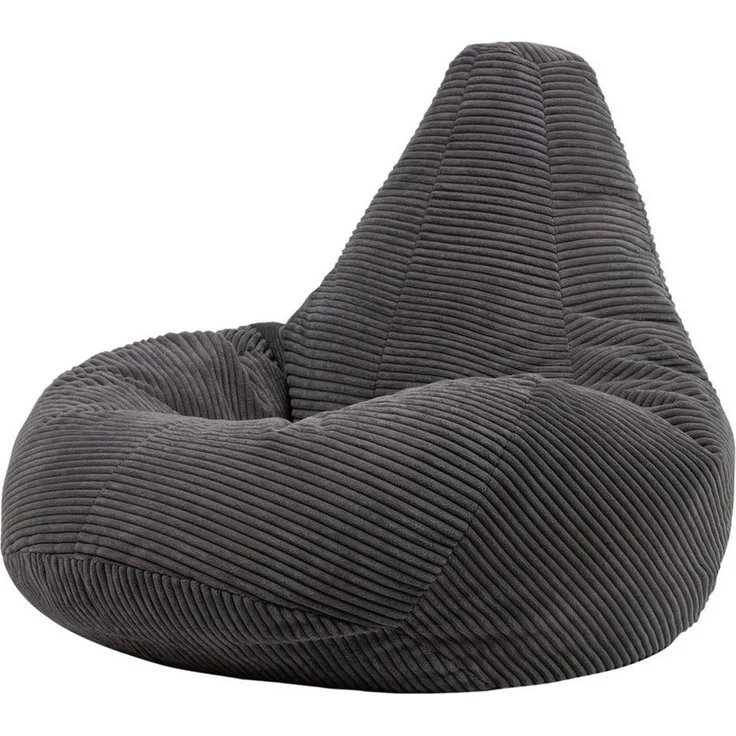icon 'Dalton' Sitzsack Sessel, mit Liege aus Cord, 80 x 82 x 70 cm