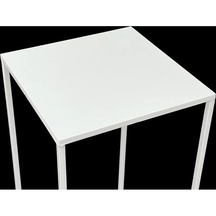 DanDiBo Blumenhocker eckig, Metall, Weiß, 1 Stück, 70 x 28 x 28 cm – Bild 4
