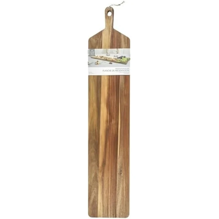 HOME DECO FACTORY, KA0283, Acacia Presentation Board 1M - Elegant Tray and Basket for Table Service, Ideal for Dinners and Buffets, Easy to Maintain, Brown – Bild 5