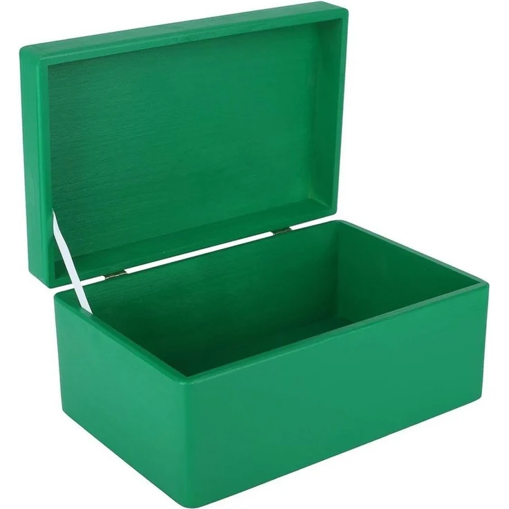 Creative Deco Holzkiste mit Deckel Groß Erinnerungsbox Baby Holzbox 30 x 20 x 14 cm, mit Scharnieren – Bild 1
