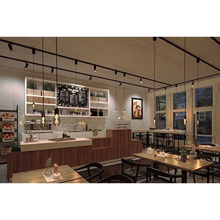 Paulmann LED-Lampe E27 3,5 W Helix, dekorative Leuchte mit 1.800 K warmem Licht und rauchgrauem Glas – Bild 2