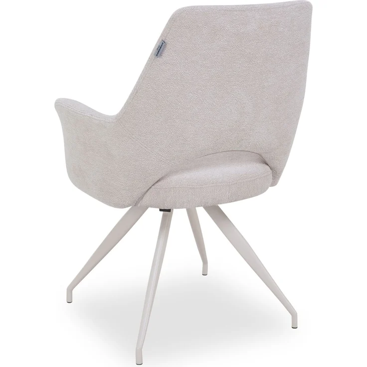 Polsterstuhl SANSIBAR EGERSUND LBH 61x62x89 cm weiß Esszimmerstuhl Freischwinger Schwingstuhl – Bild 2