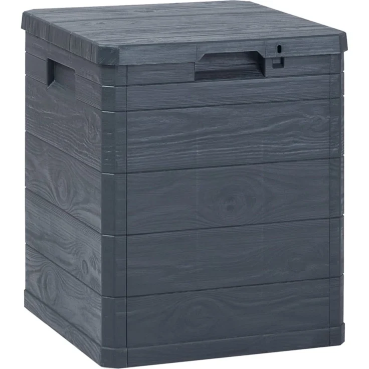 vidaXL Garten-Aufbewahrungsbox 90 L Anthrazit 45684 – Bild 2