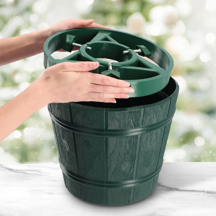 KADAX Großer Weihnachtsbaumständer für einen echten Weihnachtsbaum, Blumentopfbaum, 2,8 m – Bild 8