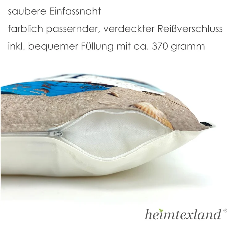 heimtexland ® Outdoorkissen Lotus Effekt 45x45 Garten Dekokissen Wasserabweisend Outdoor Lounge Deko Kissen Typ742 Südsee Sunset – Bild 5