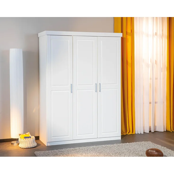 Kleiderschrank >Magnus< (BxHxT 140 x 190 x 55 cm) in Weiss - 140x190x55 (BxHxT)