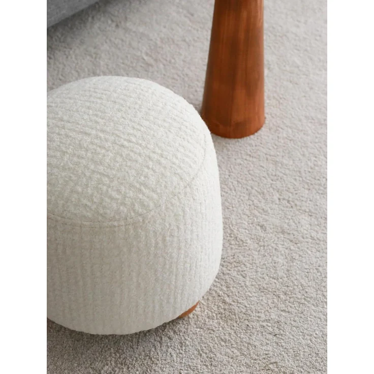 Hanah Home 'Fumi - White' Pouffe, Weiß, 43 x 45 x 37 cm – Bild 5