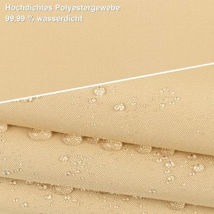 AXT SHADE Sonnensegel Wasserdicht Dreieckig 3,6 x 3,6 x 3,6 m Wetterschutz Sonnenschutz PES Polyester mit UV Schutz für Terrasse Balkon Garten-Sand(Wir Machen Sondergrößen) – Bild 4