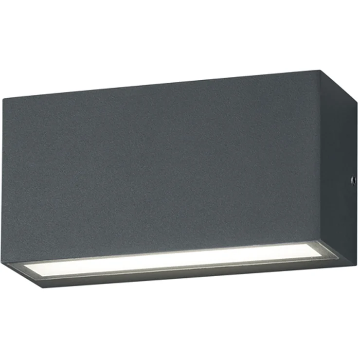 LED Außenwandleuchte 2er Set Up- & Down Light in Anthrazit – Bild 8
