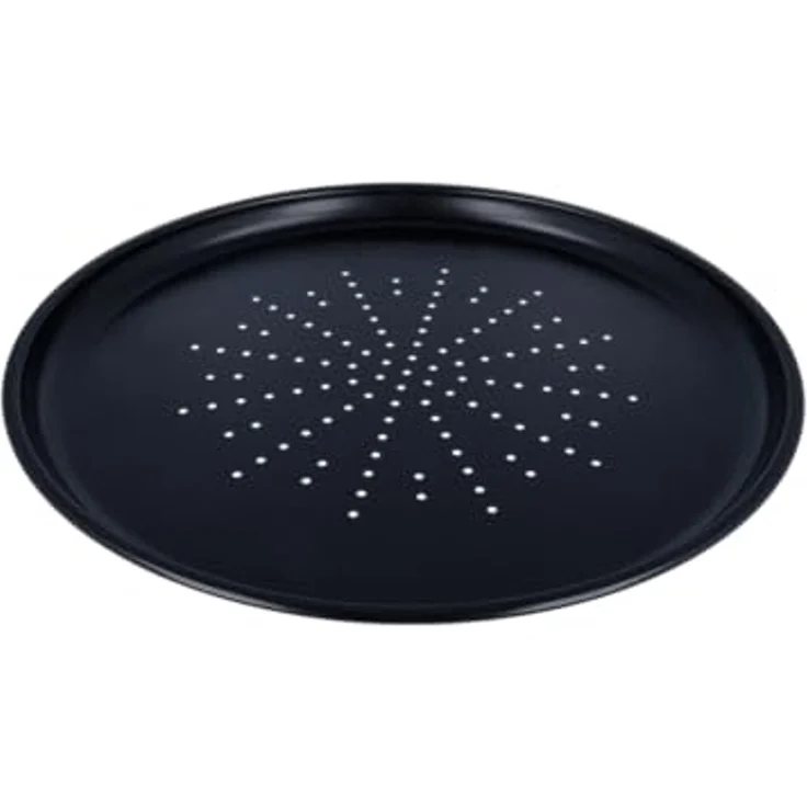 EUROHOME Pizzablech Ofenbackblech rund - Pizzaform - Pizzapfanne - Ofen Form - Backform, Karbonstahl, (1-St, Pizza Backblech Ø 33 cm), Pizzabackblech antihaft - hitzebeständig – Bild 5