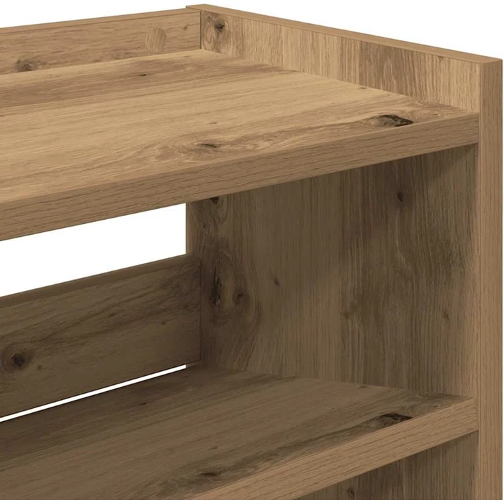 vidaXL Schuhregal Artisan-Eiche 80x25x100 cm Holzwerkstoff 859904 – Bild 6
