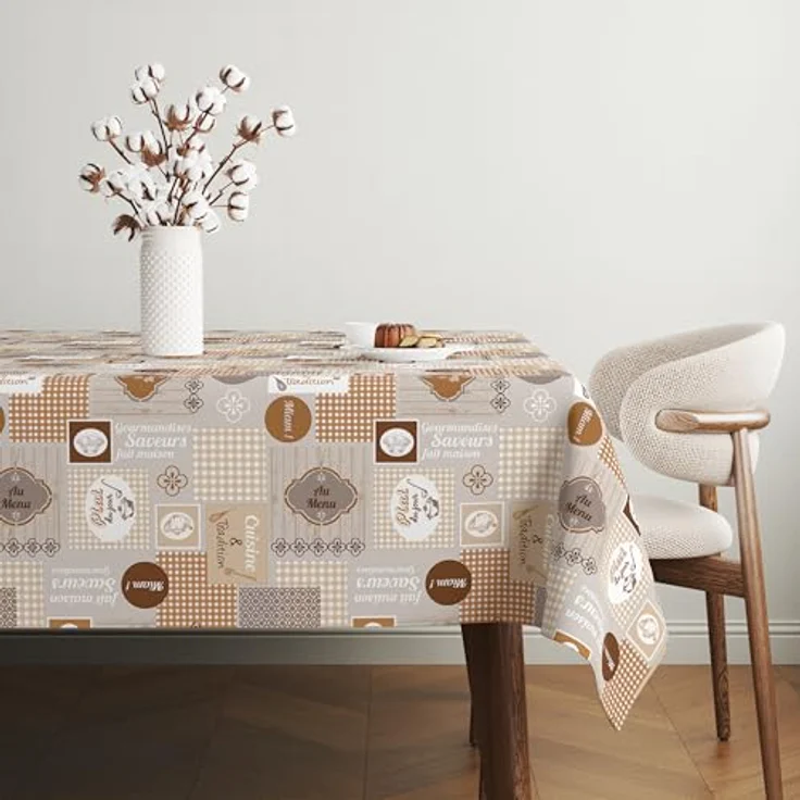Martina Home Tischdecke, Wachstuch, Cuisine, Braun, 250x140 cm – Bild 4
