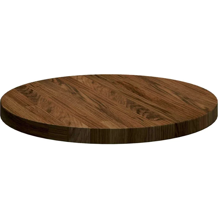 vidaXL Tischplatte Hellbraun Ø 40 x 2,5 cm Massivholz Eiche 42016000 – Bild 4