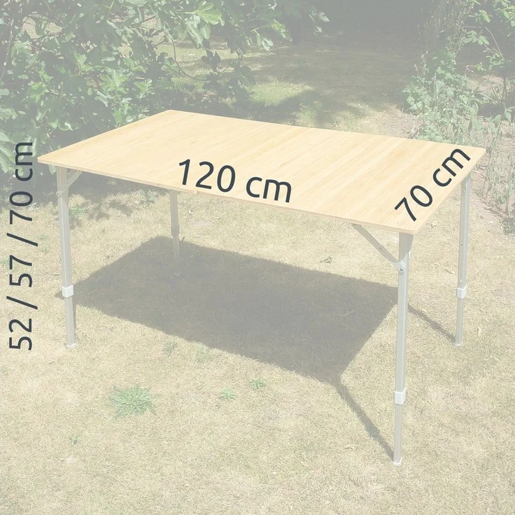 yourGEAR Campingtisch your GEAR Portofino XL - Bambus Campingtisch Bambustisch 6 Personen – Bild 1