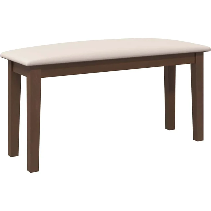 vidaXL Bank 90 cm Braun Massivholz Gummibaum 4102592 – Bild 2