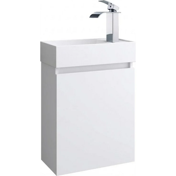 Faizee Home Badmöbel-Set Badmöbel-Set Bademöbel 40 cm Badeschrank Waschtisch Unterschrank – Bild 1