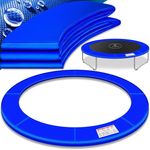 KESSER® - Trampolin Randabdeckung Ø 244 , 305 , 366 , 426 cm , 30cm breit 100% UV-beständig reißfest Federabdeckung , Grün , Blau Blau, 305 cm