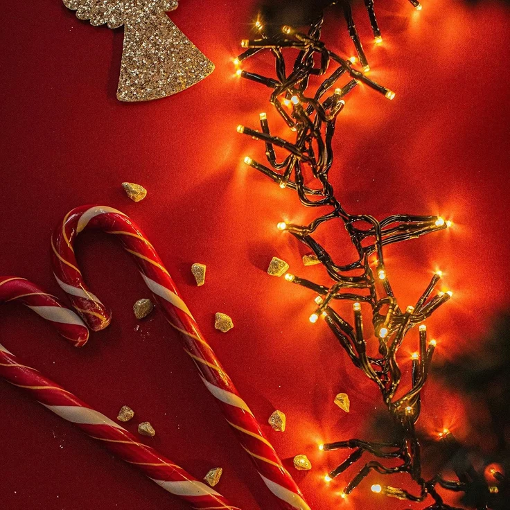 SALCAR 26m 360er LED Lichterkette Weihnachtsbaum (23m Lichterkette + 3m Stromkabel) Warmweiß – Bild 6