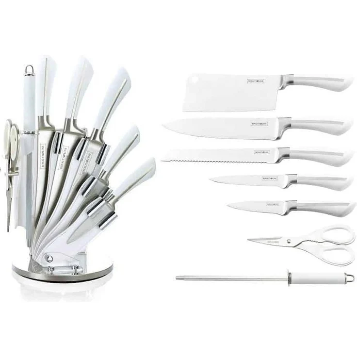 Messer Kochmesser Messerständer Messerset 8-tlg. Royalty Line weiß RL-KSS750 – Bild 1