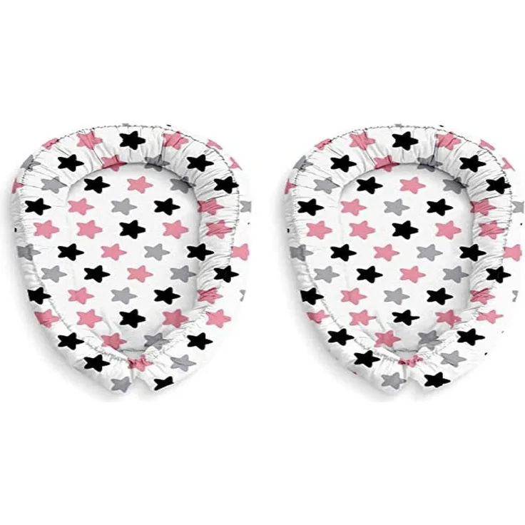 Multifunktionale Kuschelnest Babynest Kokon für Babys und Säuglinge, Nestchen, Reisebett, 100% Baumwolle, antiallergisch