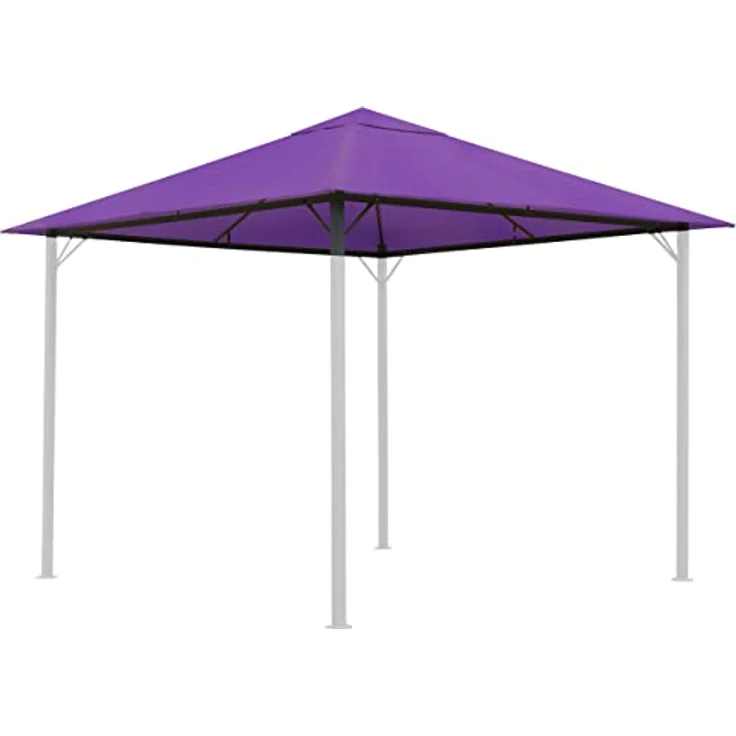QUICK STAR Ersatzdach für Pavillon Paris 3x3m, Beere Limited Edition, wasserabweisend mit 8 Taschen zur Dachbefestigung – Bild 1