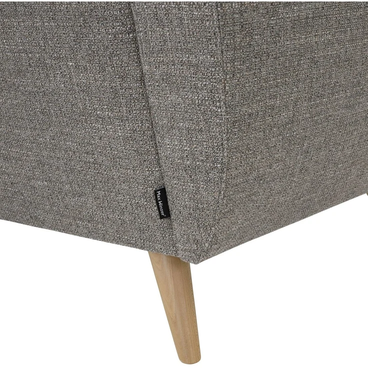 Sofa 2-Sitzer Kazdoia Flachgewebe grau – Bild 6