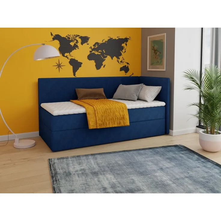Sofnet Boxbett Flame (mit Bettkasten, Bonell-Matratze und Topper), Einzelbett, Polsterbett, Boxspringbett, Kinderbett, Jugendbett
