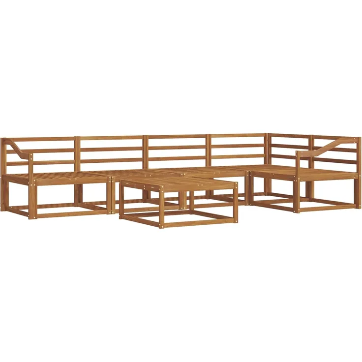 vidaXL Outdoor-Sofagarnitur 6 pcs Natur Massivholz Akazie 3367627