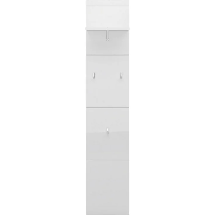 Garderobenpaneel Mestre / Merano, Holzwerkstoff, Weiß, 30 x 152 x 23 cm – Bild 5
