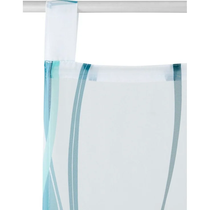 OTTO home Schiebegardine Dimona (2 St), Schlaufen, transparent, Voile, 2er-Set, Fertiggardine, inkl. Beschwerungsstange, Wellen – Bild 4