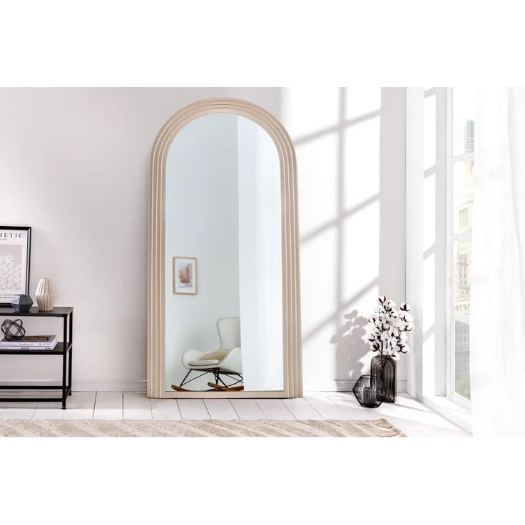 riess-ambiente Spiegel ART DECO 160cm greige (Einzelartikel, 1-St), Flur · Kunststoff · Rahmen · Rundbogen · Ganzkörper · Groß · Modern – Bild 2