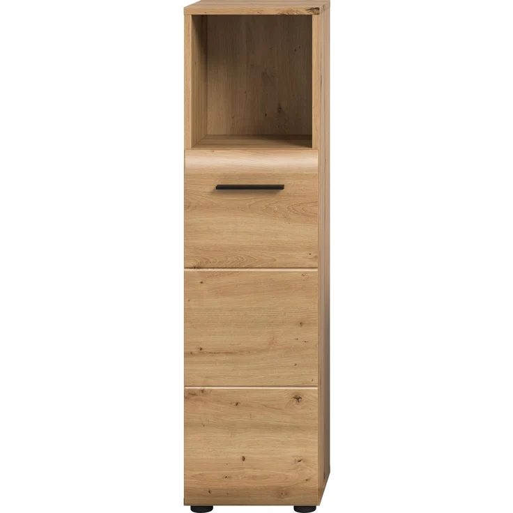 Standschrank hoch (B/H/T: 30x110x30 cm) in Artisan Oak Nachbildung und Artisan Oak Nachbildung – Bild 2