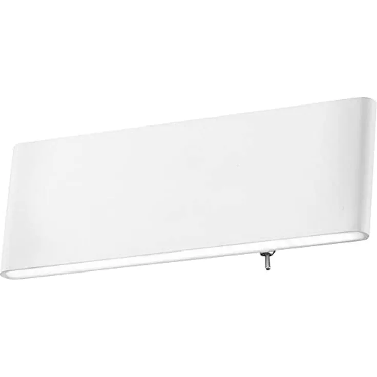 LED Wandleuchte, Aluminium, Opal, weiß, Schalter