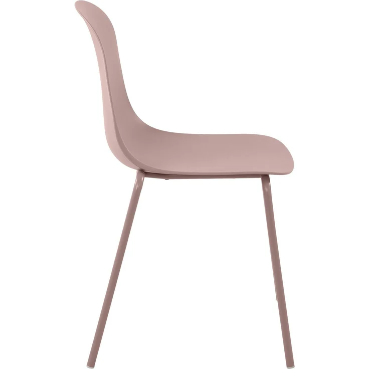 CLP Stapelstuhl Hardin mit ergonomischer Kunststoffschale und stabilem Metallgestell - Farbe:pink – Bild 5