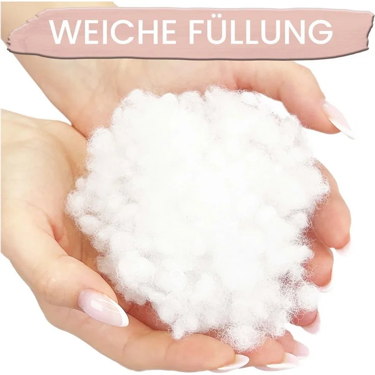 Amilian Dekokissen Sofakissen Couchkissen 2er Set - mit Füllung und Kissenbezug, weich, Hotelverschluss, formstabil – Bild 4