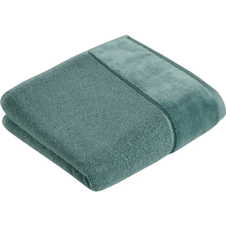 Vossen Handtuch Pure, Webfrottier (2-St), Baumwolle & VEGAN, mit eleganter Veloursbordüre