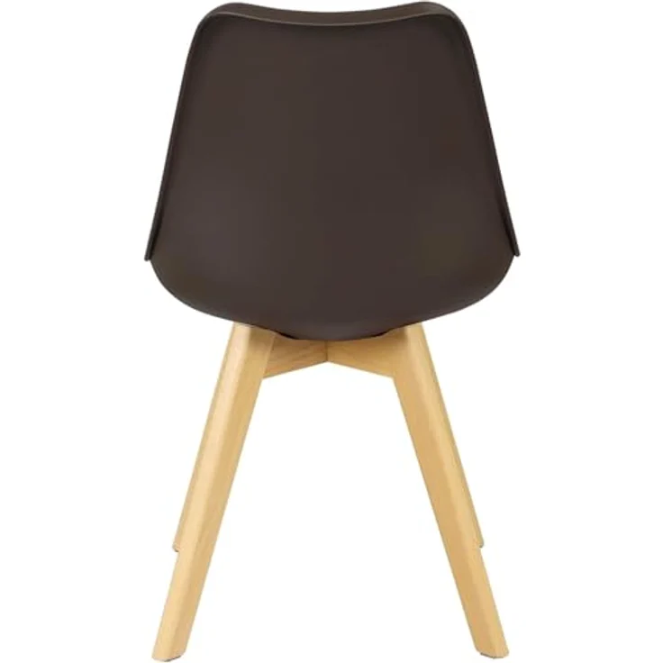 WOLTU 8er Set Esszimmerstühle Küchenstuhl Design Stuhl Esszimmerstuhl Kunstleder Holz Braun EZS69br-8 – Bild 8