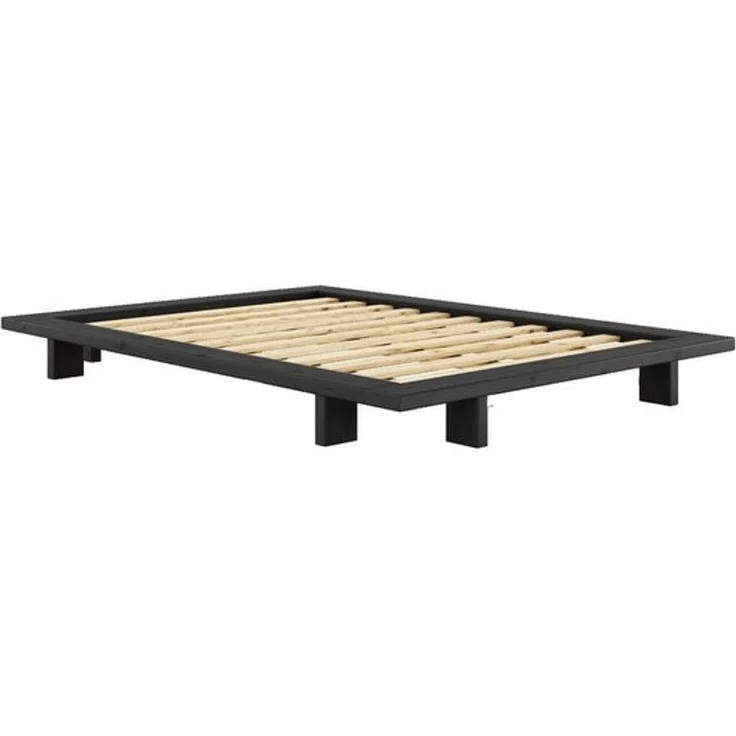 Karup Design Bettgestell JAPAN BED Bodenbett, Holzrahmen, Futonbett, Jugendbett, Holzbett, Massivholzbett mit Lattenrost, Kiefer massiv, Bett ohne Kopfteil – Bild 4