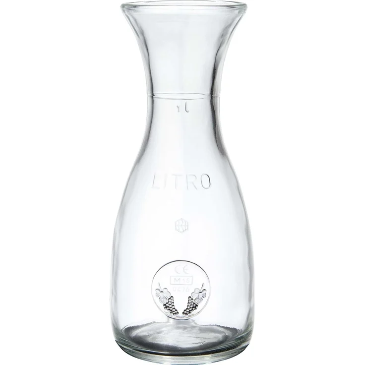 Bormioli Rocco Karaffe Misura 1 Liter Weinkaraffe Glaskaraffe Wein Saft Wasser – Bild 1