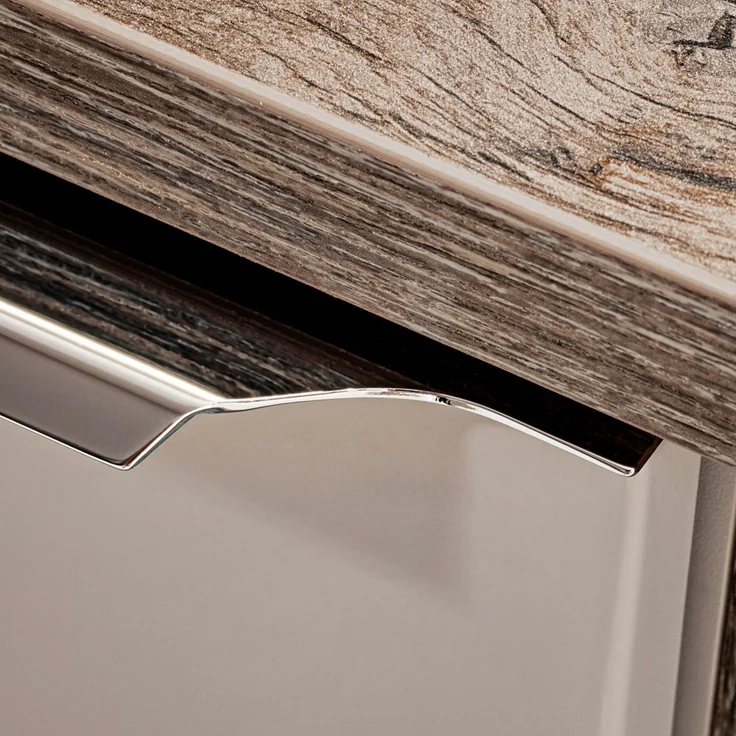 Lomadox 'Puebla' Waschbeckenschrank, Holz taupe, Vintage Oak, 48,5 x 46 x 140,4 cm – Bild 5