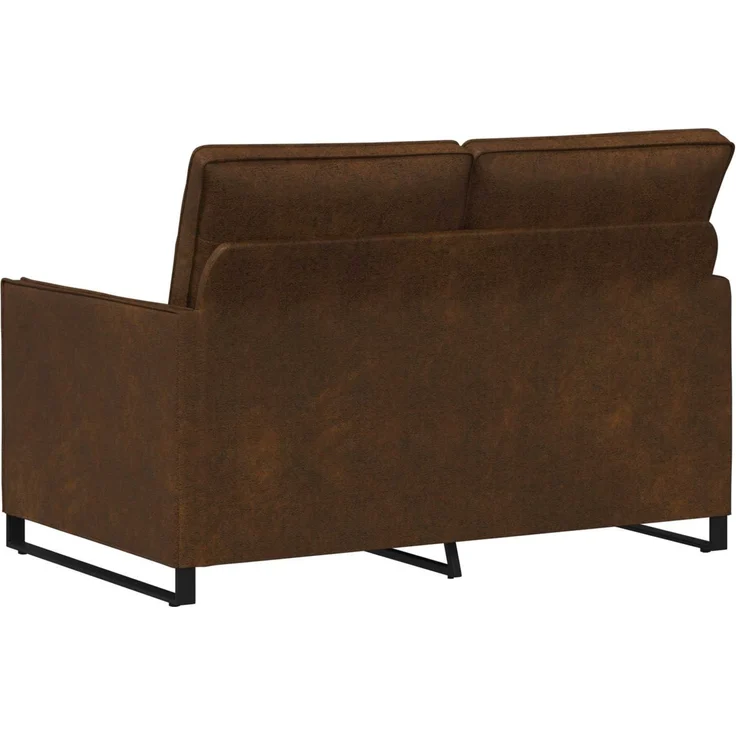 vidaXL 2-Sitzer Sofa Braun 130 x 81 x 82 cm Kunstwildleder 42040991 – Bild 4